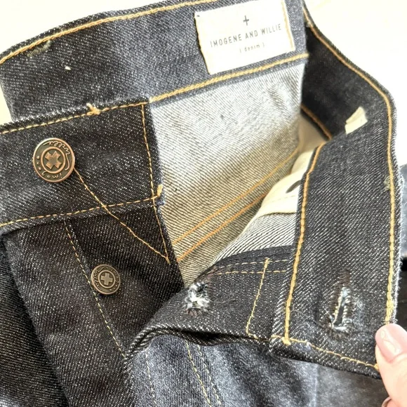 Imogene + Willie Willie Indigo Selvage Jeans Rinse Size 36 - Picture 8 of 12